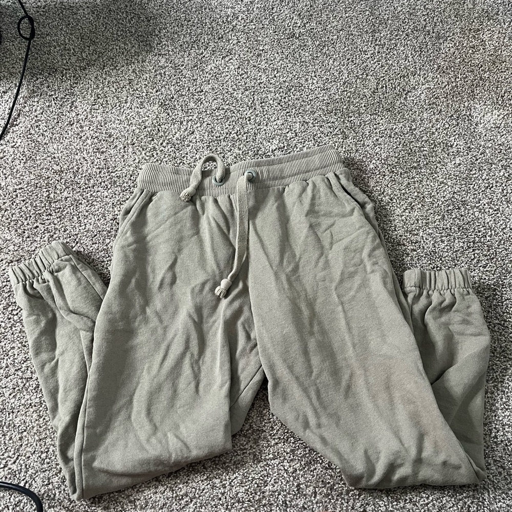 Olive sage green joggers for sale